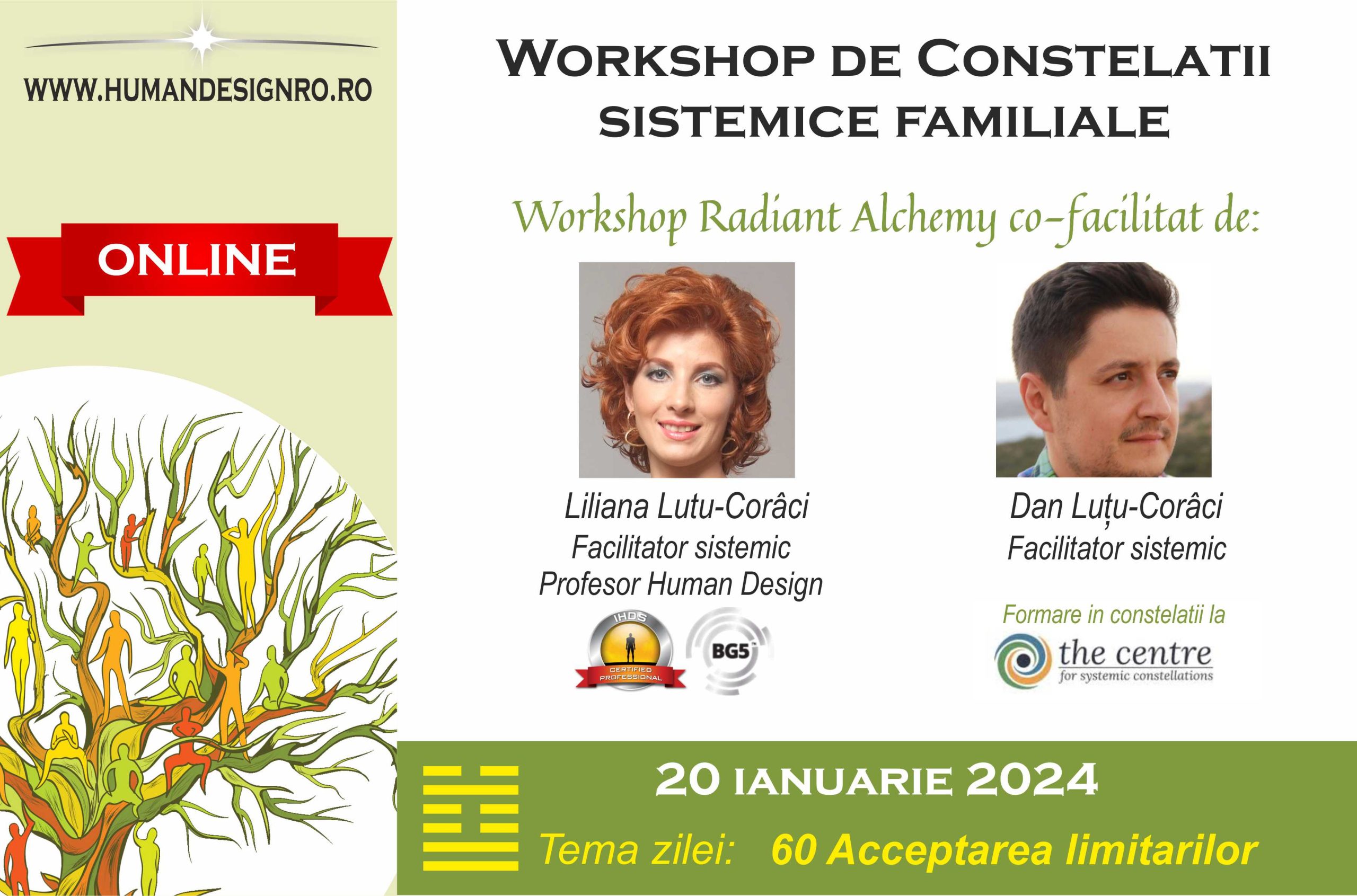 Radiant Alchemy – Constelatii sistemice familiale si Human Design